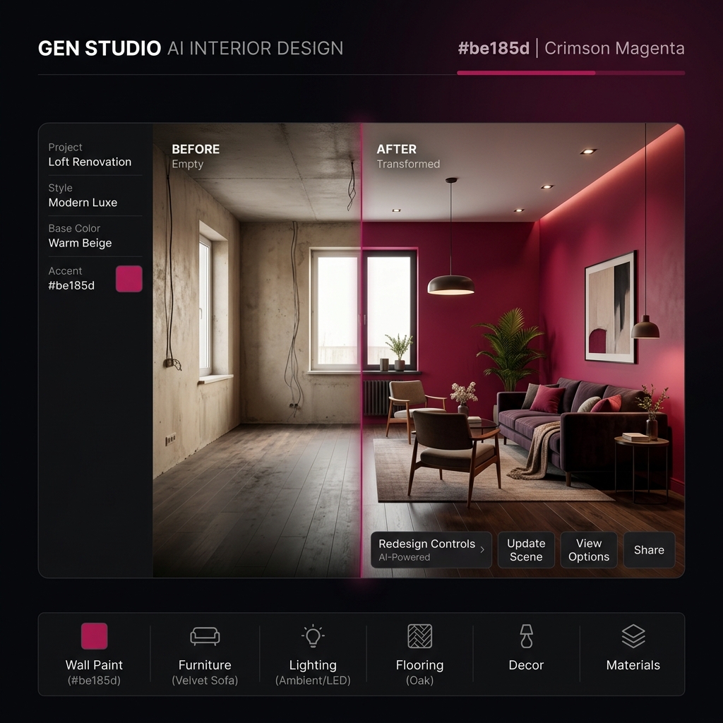 Manzar AI Generative Design Simulation